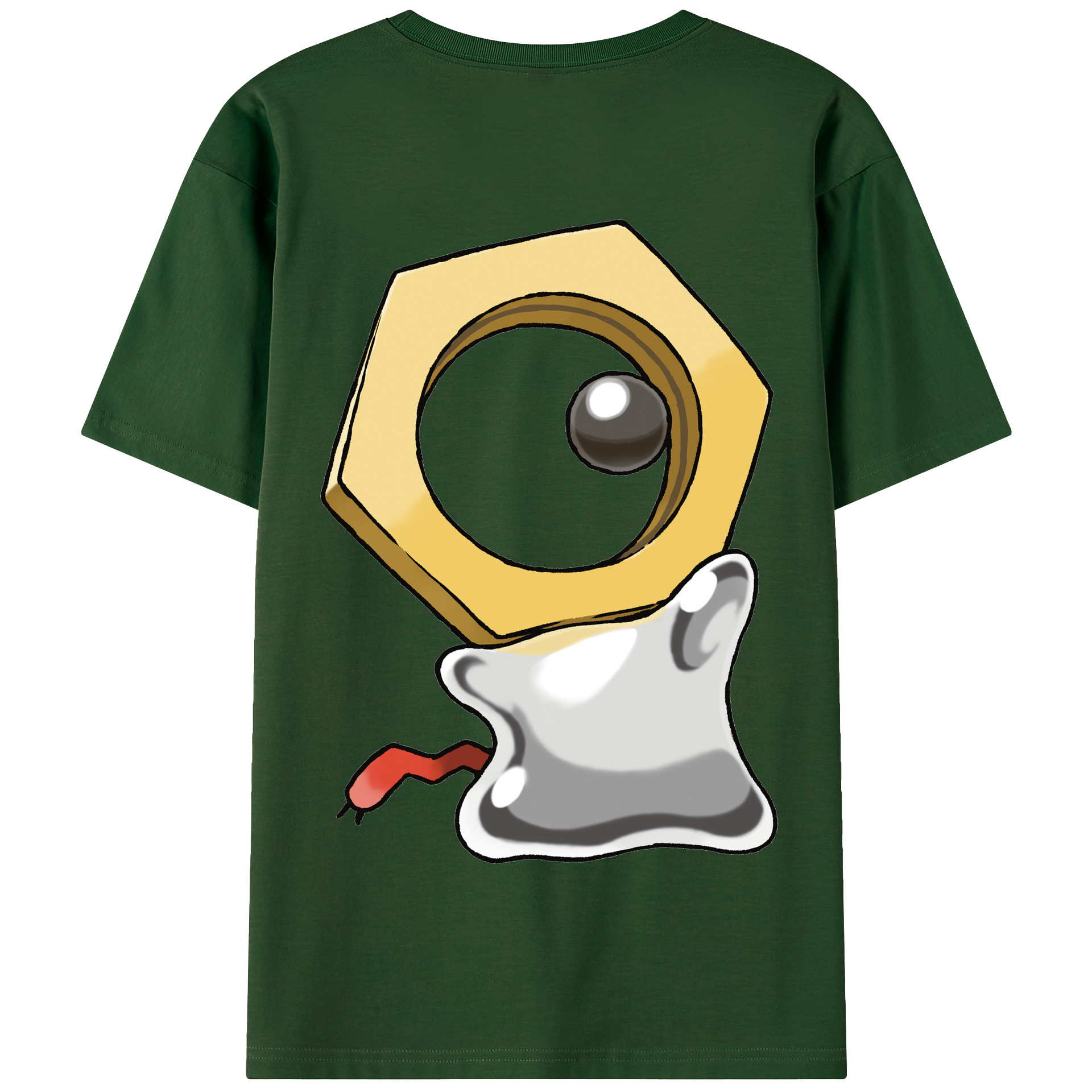 （画像用） ポケットモンスター Pokémon 綿100％半袖Tシャツ（背面プリント）